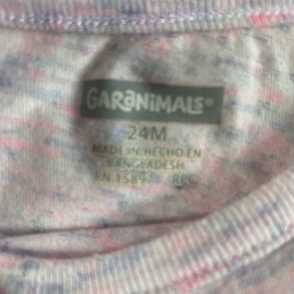 Garanimals Pink and Gray Bodysuit - Picture 3 of 3